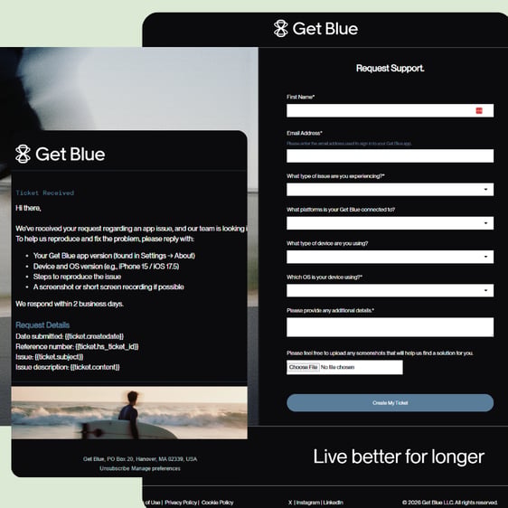 getblue custom email